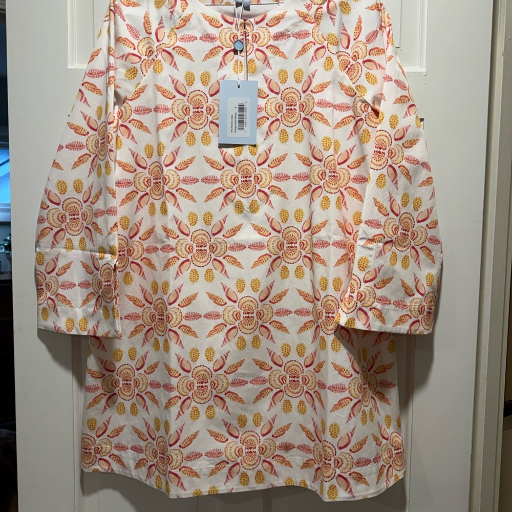 Hill House Floral Long Sleeve Dress - Pink and Yellow